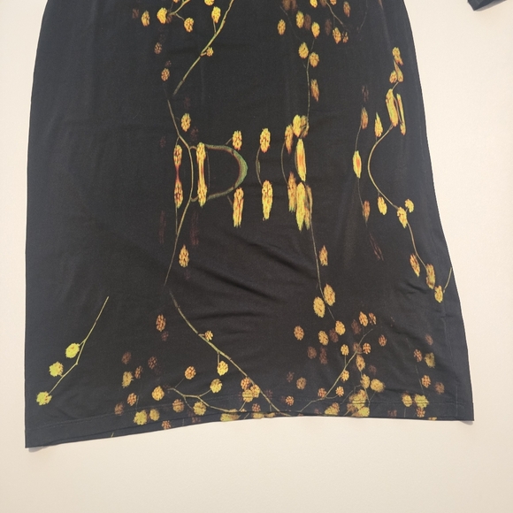 Prabal Gurung Long Sleeve Turtleneck Dress In Black Graphic Cocktail Mock Neck - Picture 2 of 12